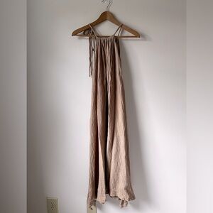 boheme goods strappy beige neutral cotton dress